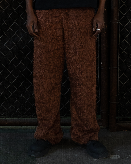 Rockstar Fur Pants Brown