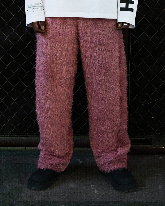 Rockstar Fur Pants Pink