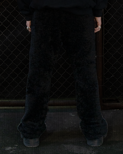 Rockstar Fur Pants Black